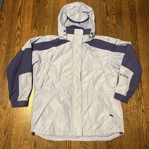 Columbia Jacket Women's Size Xl Core Omni-Tech Interchangeable Waterproof Blue